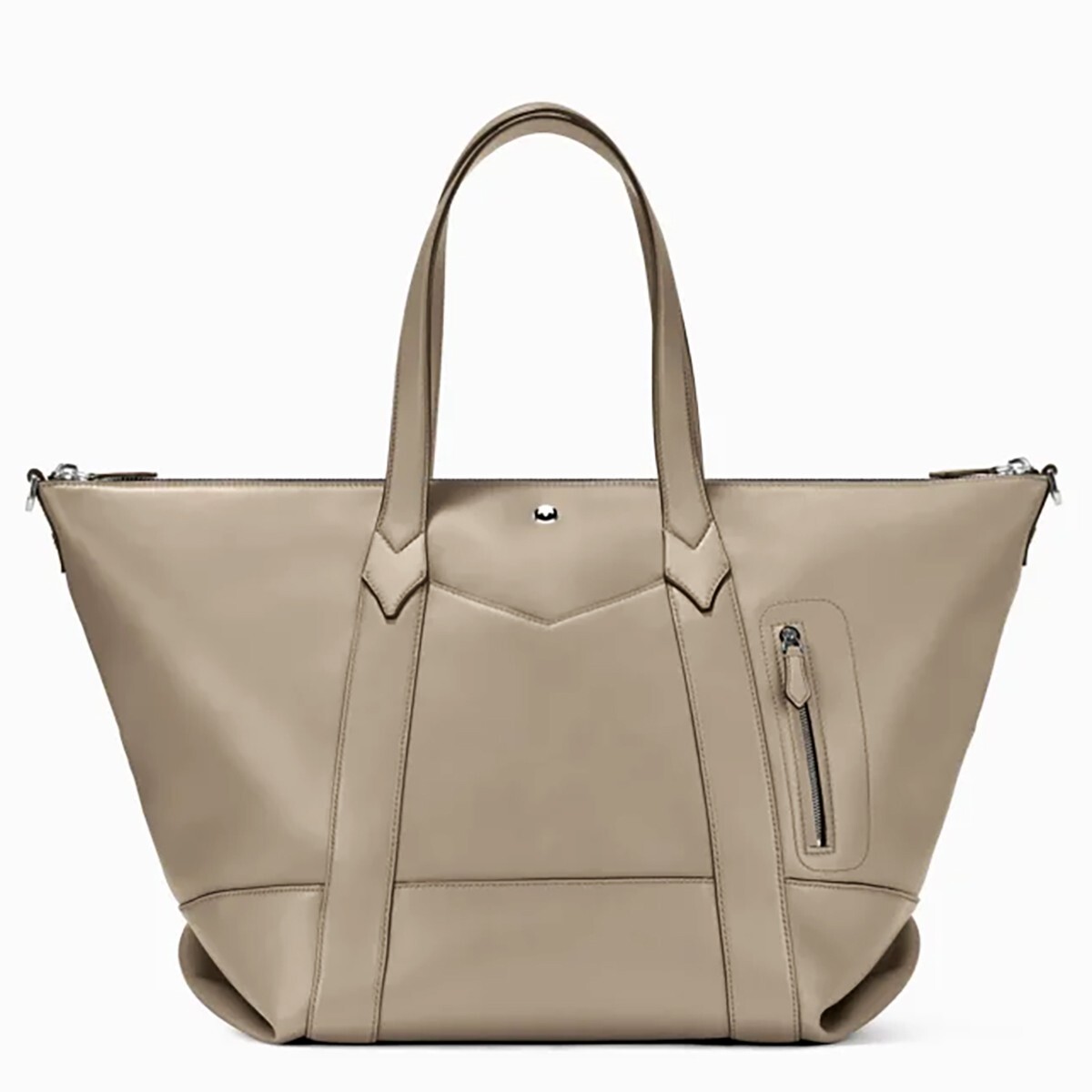 Montblanc Dusty Grey Soft Medium Leather Duffle Bag 131232 – New