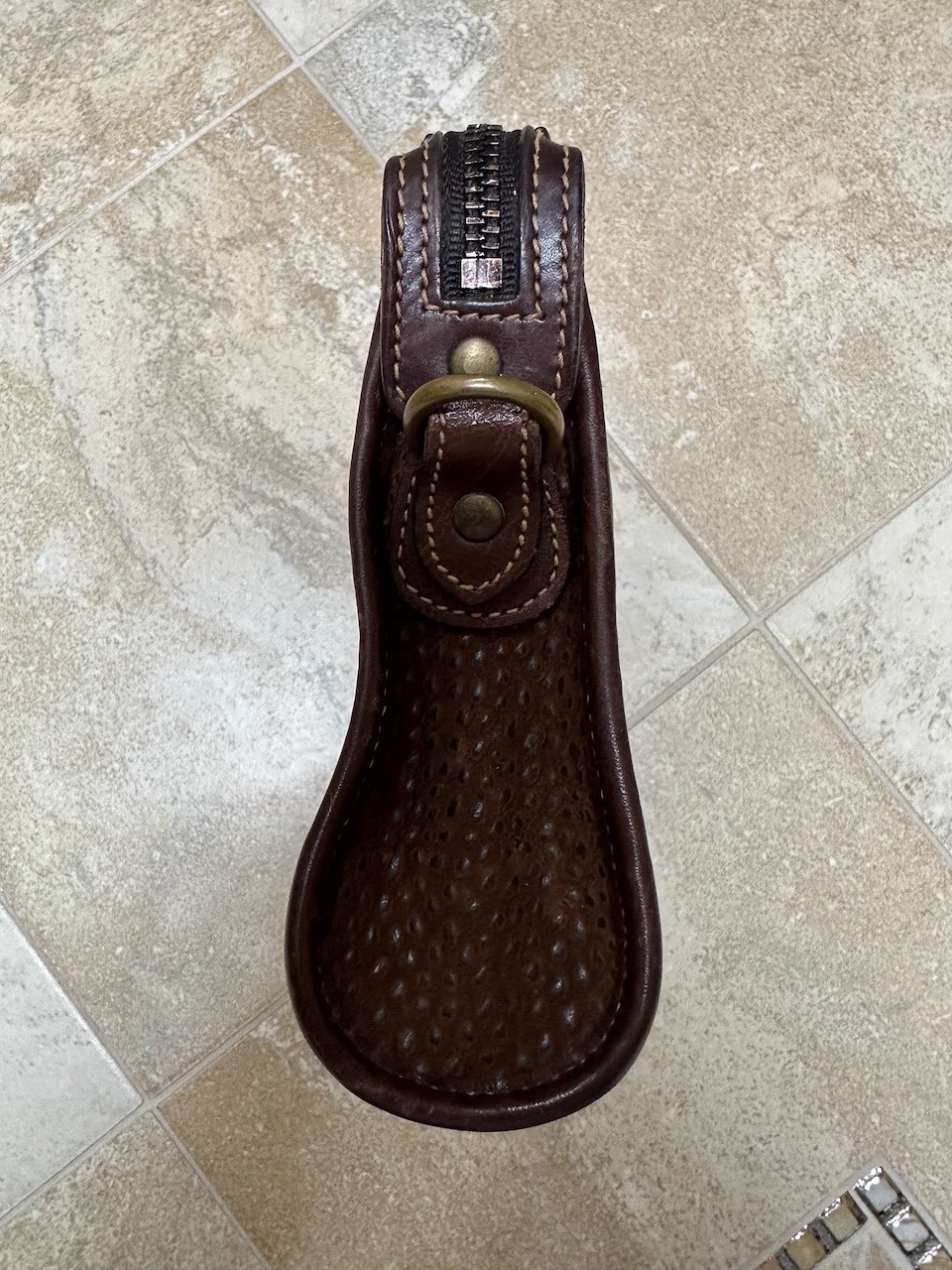 Ghurka Chelsea 109 Dark Brown Walnut Sierra bag.