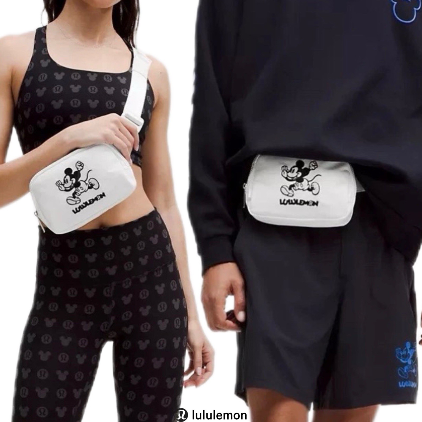 Lululemon Disney Everywhere Belt Bag• 1L • White • 2024 • SHIPS TODAY