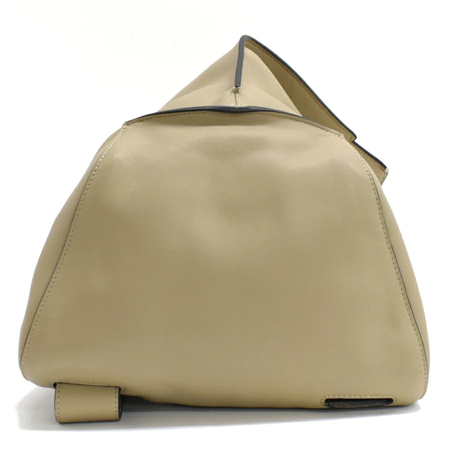 LOEWE Anton Sling Bag Shoulder Crossbody Anagram Leather Beige