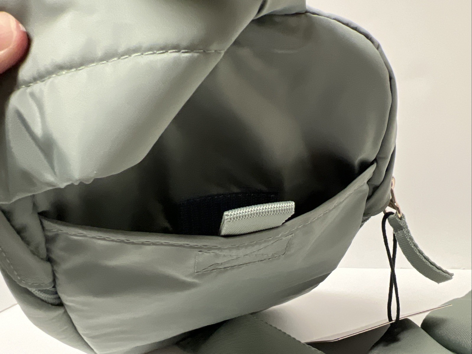 Adidas Essentials 2 Sling Crossbody Silver Green/ Gilver Zippered Pockets W/ Tag