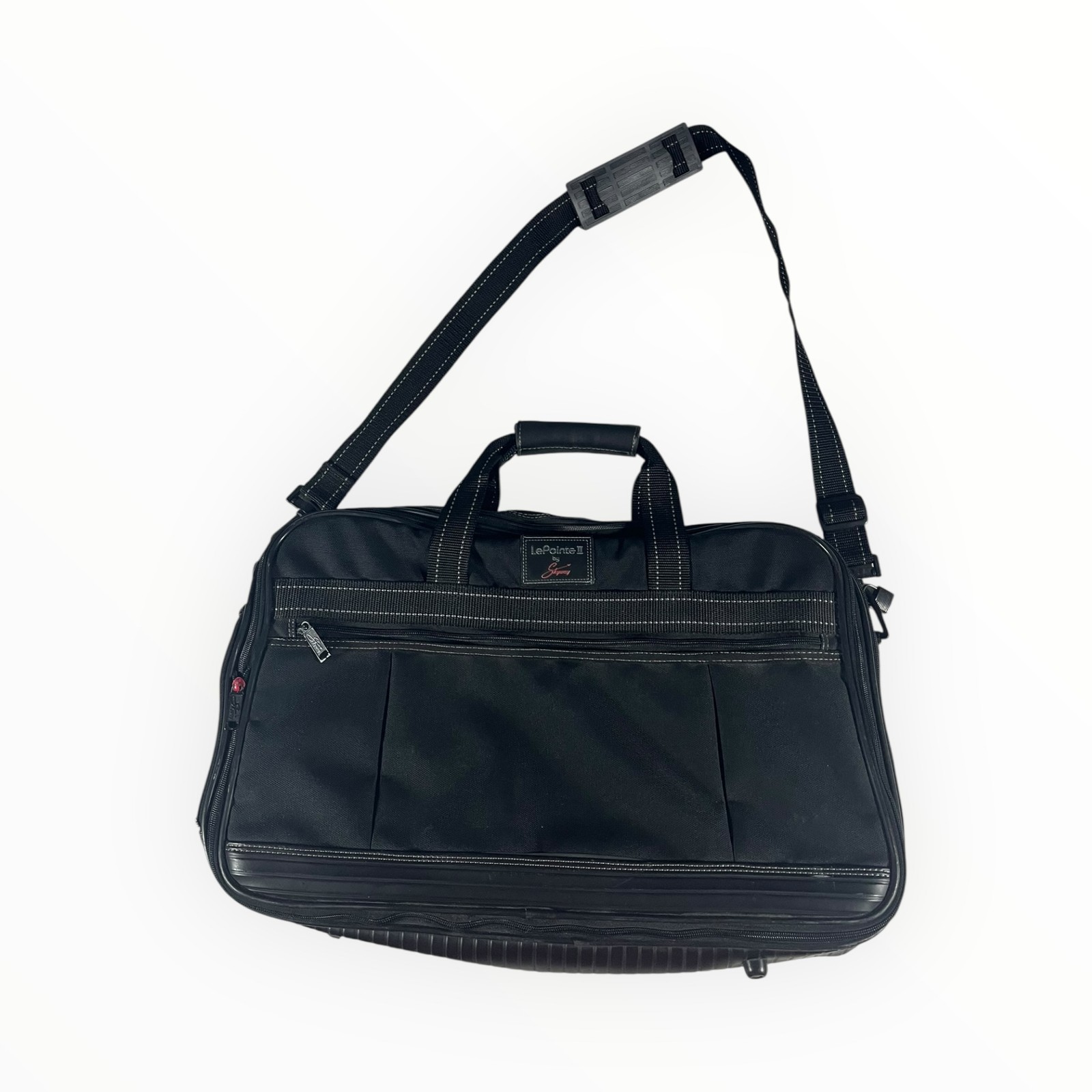 LePoint II by Skyway Black Nylon 21″ X 13.5″ Laptop Briefcase Bag Some Damage
