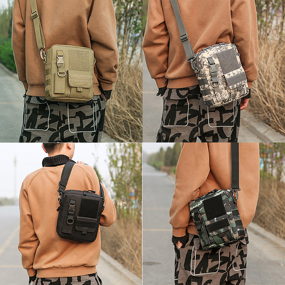 Men Tactical Military Sling Chest Bag Molle Backpack Crossbody Shoulder Pack Bag