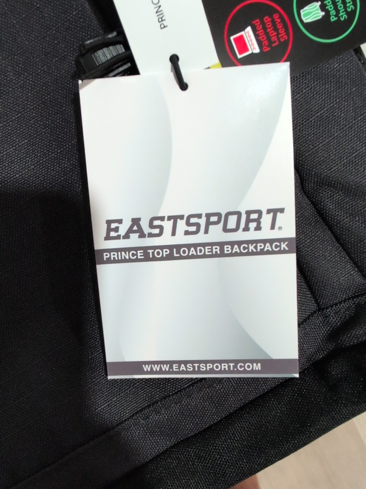 Eastsport Unisex PRINCE TOP LOADER Backpack Padded Tech & Bottle Pocket NEW