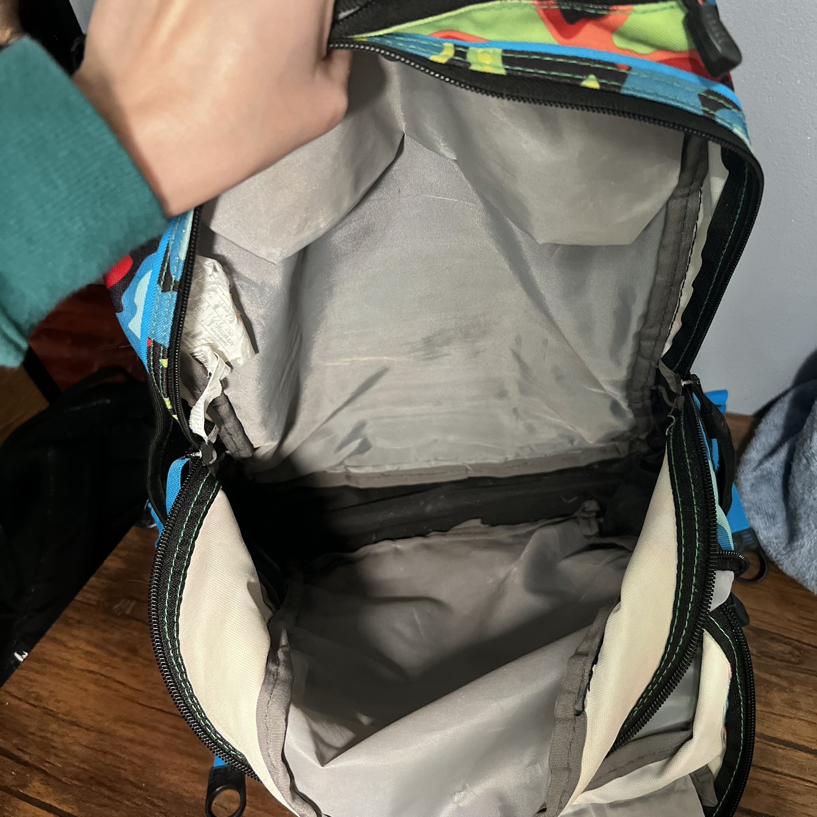 High Sierra Backpack Rare Multi-Color Compartment Zip Bookbag