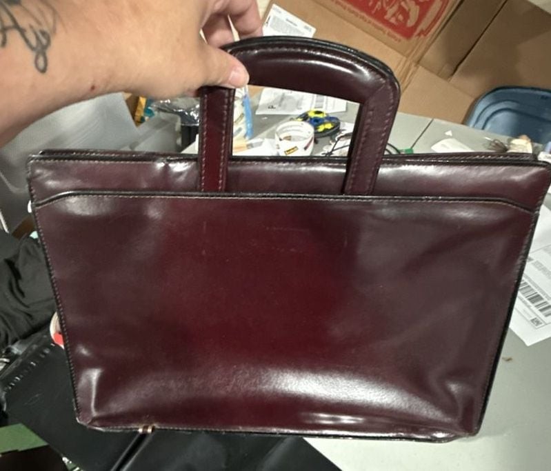 Mallard Top Grain Leather Burgundy Professional Briefcase