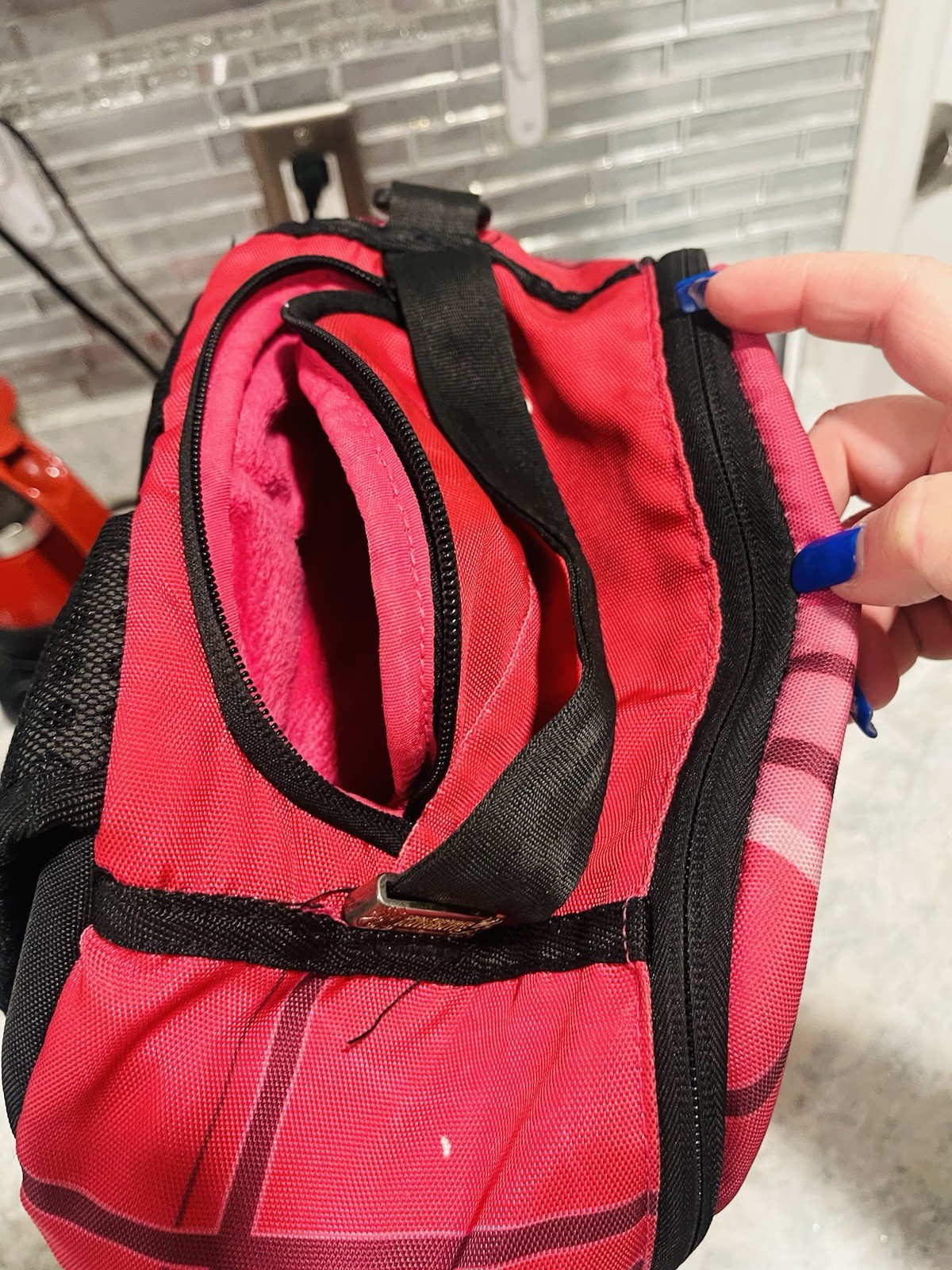 Sprayground Press Start To Play Lips Gamer Pink Backpack Large Zip Limited