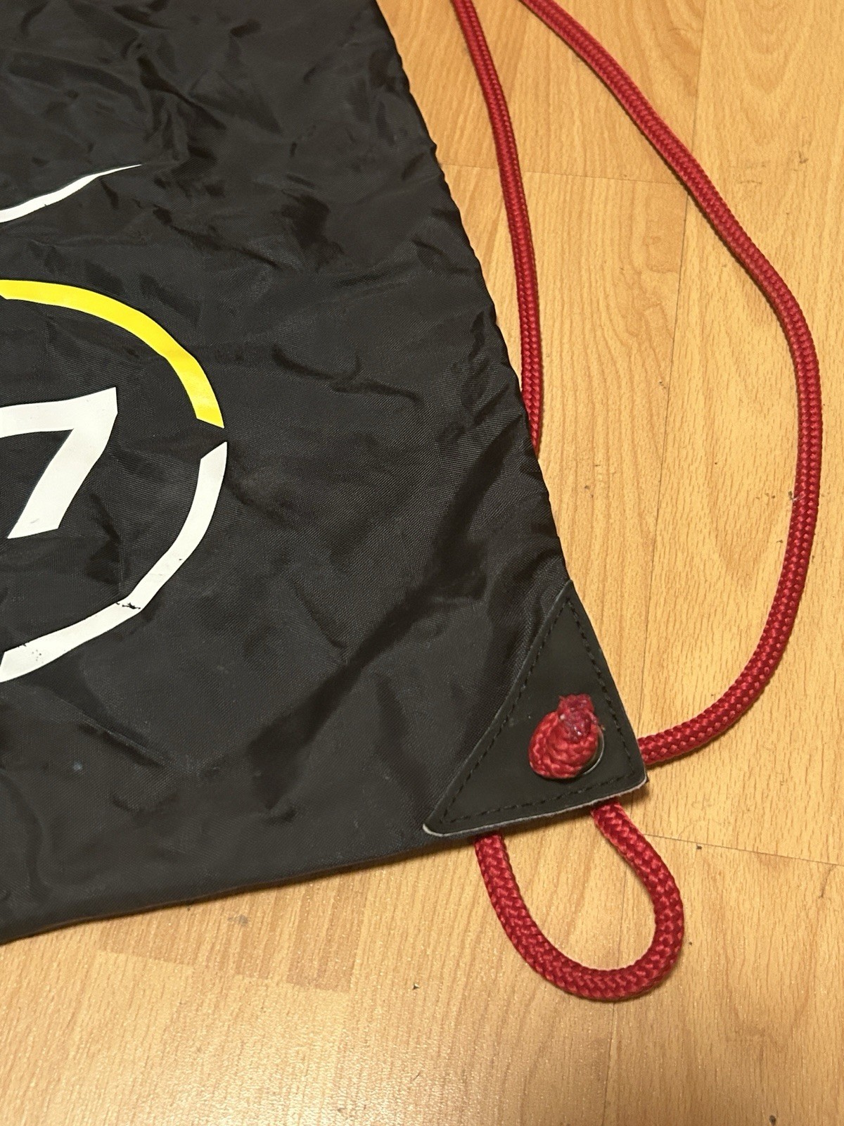Nike N7 Drawstring Bag BZ9708 -001 Black Yellow Red