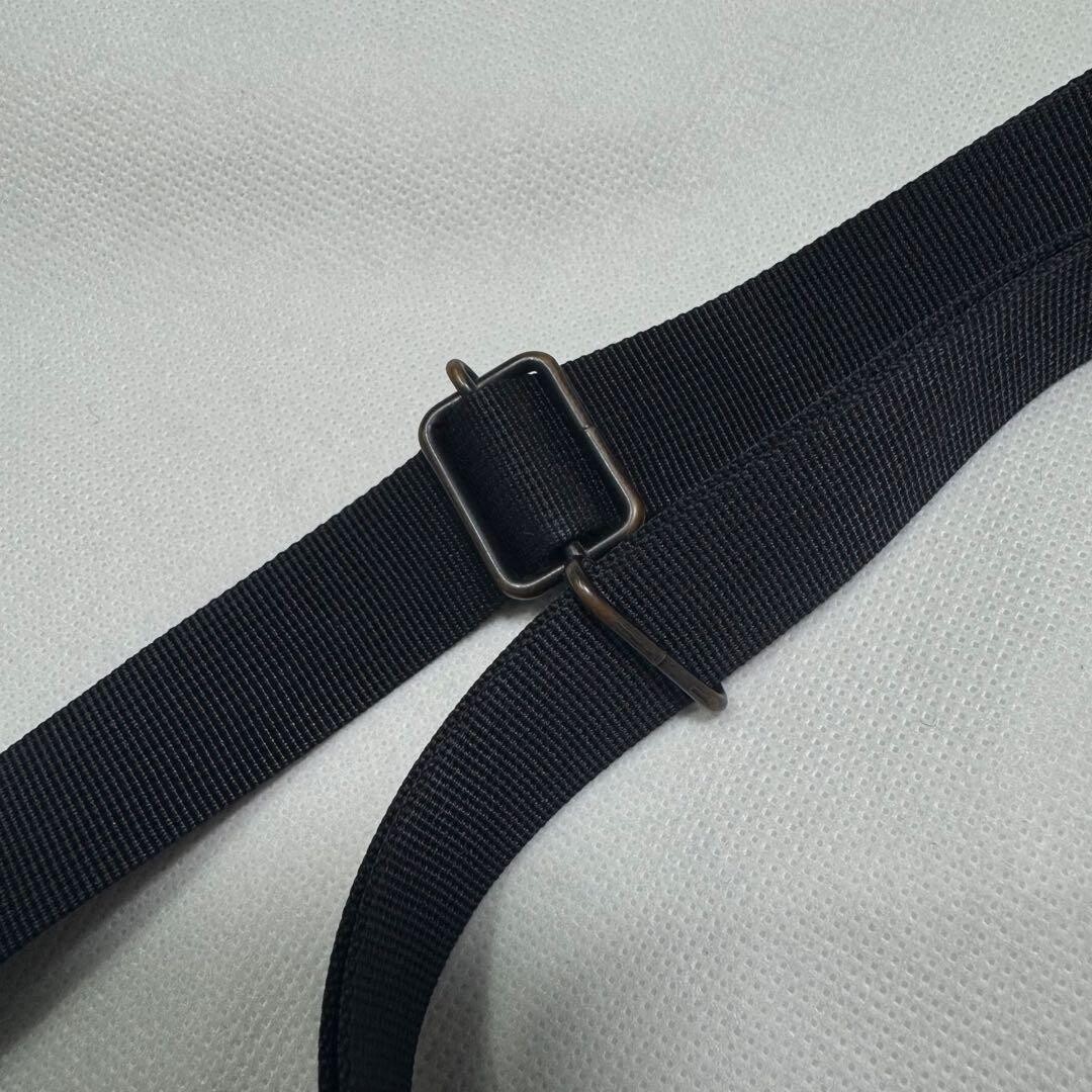Porter Shadow Check Shoulder Bag Black Compact Crossbody Japan 15x20x4cm
