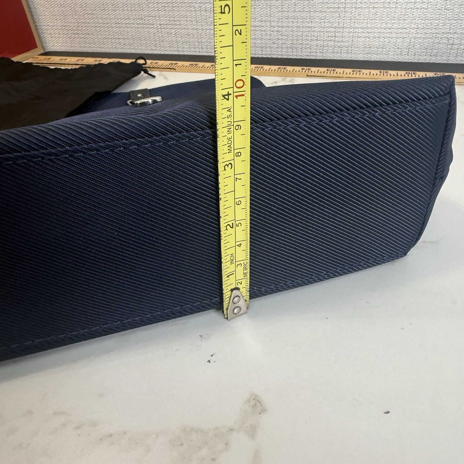 Giorgio Armani HANGING Toiletry Bag Travel make up Pouch Navy Blue New Dust Bag