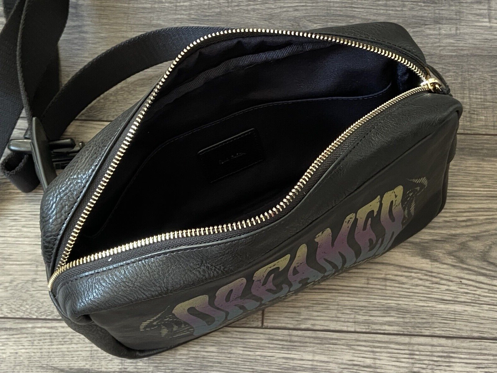 PAUL SMITH BLACK LEATHER DREAMER BUM BAG WAIST PACK RETAIL €590 BNWT