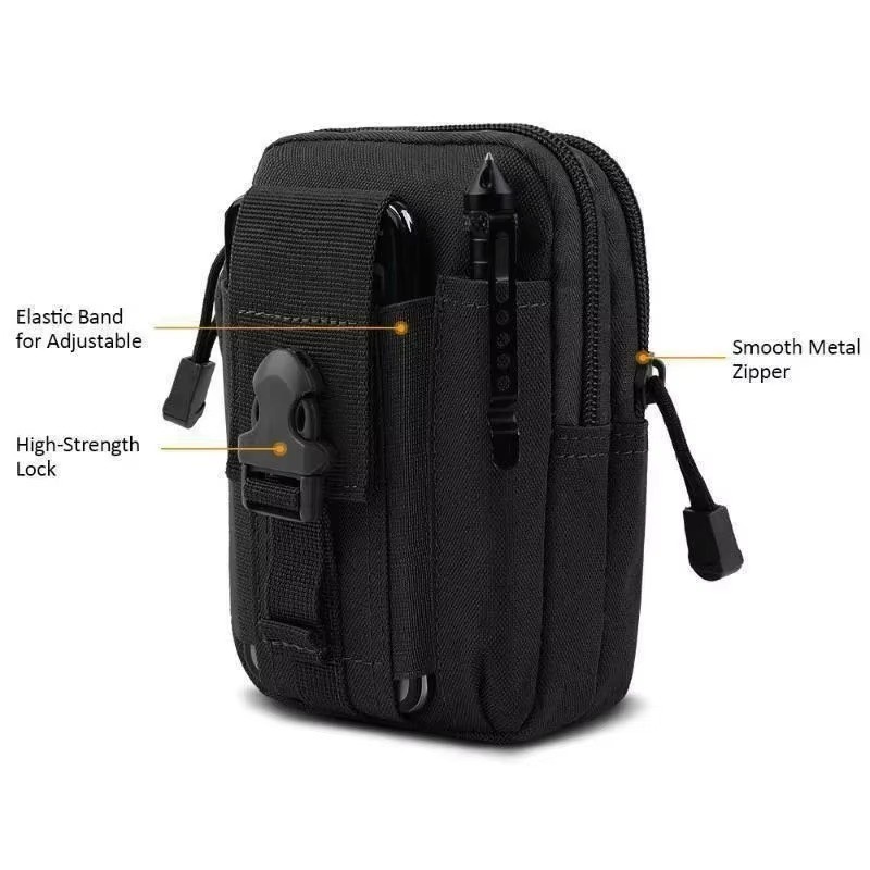 Men’s Waterproof Nylon Multi Pocket Cell Phone Carry Bag