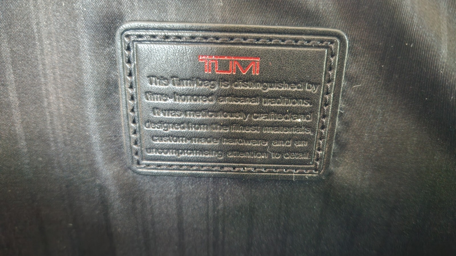 Tumi Alpha Black Leather Laptop Briefcase