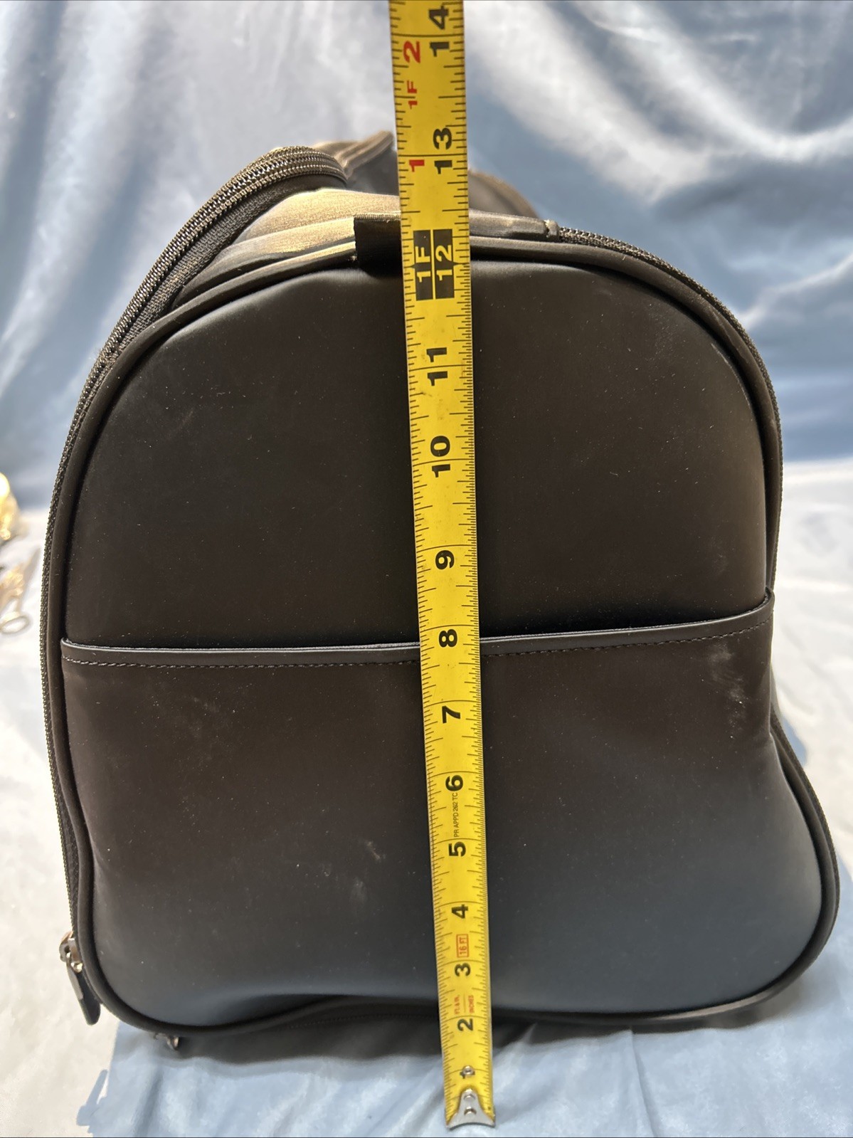 NOS Large Black Stitch Golf Garment Duffle Bag Branded Crystal Tree