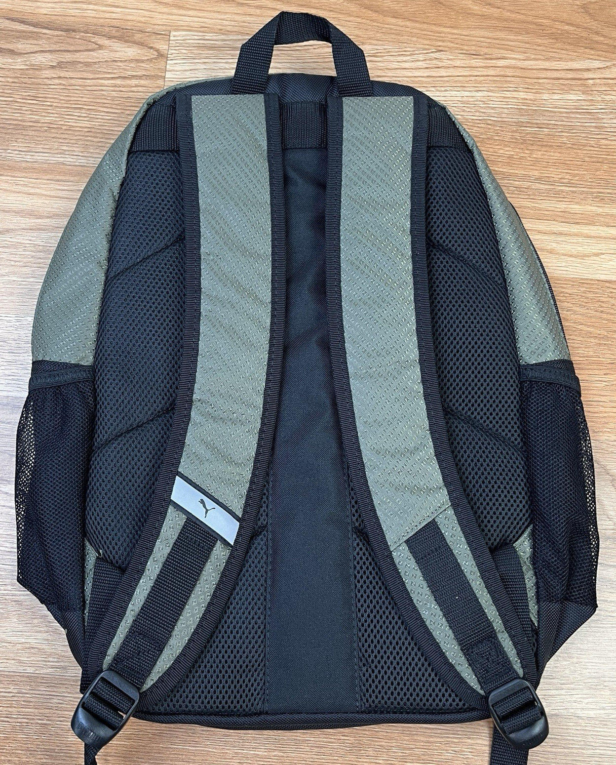 Puma Backpack Olive Green/Black Laptop Pocket PSC1028 NEW