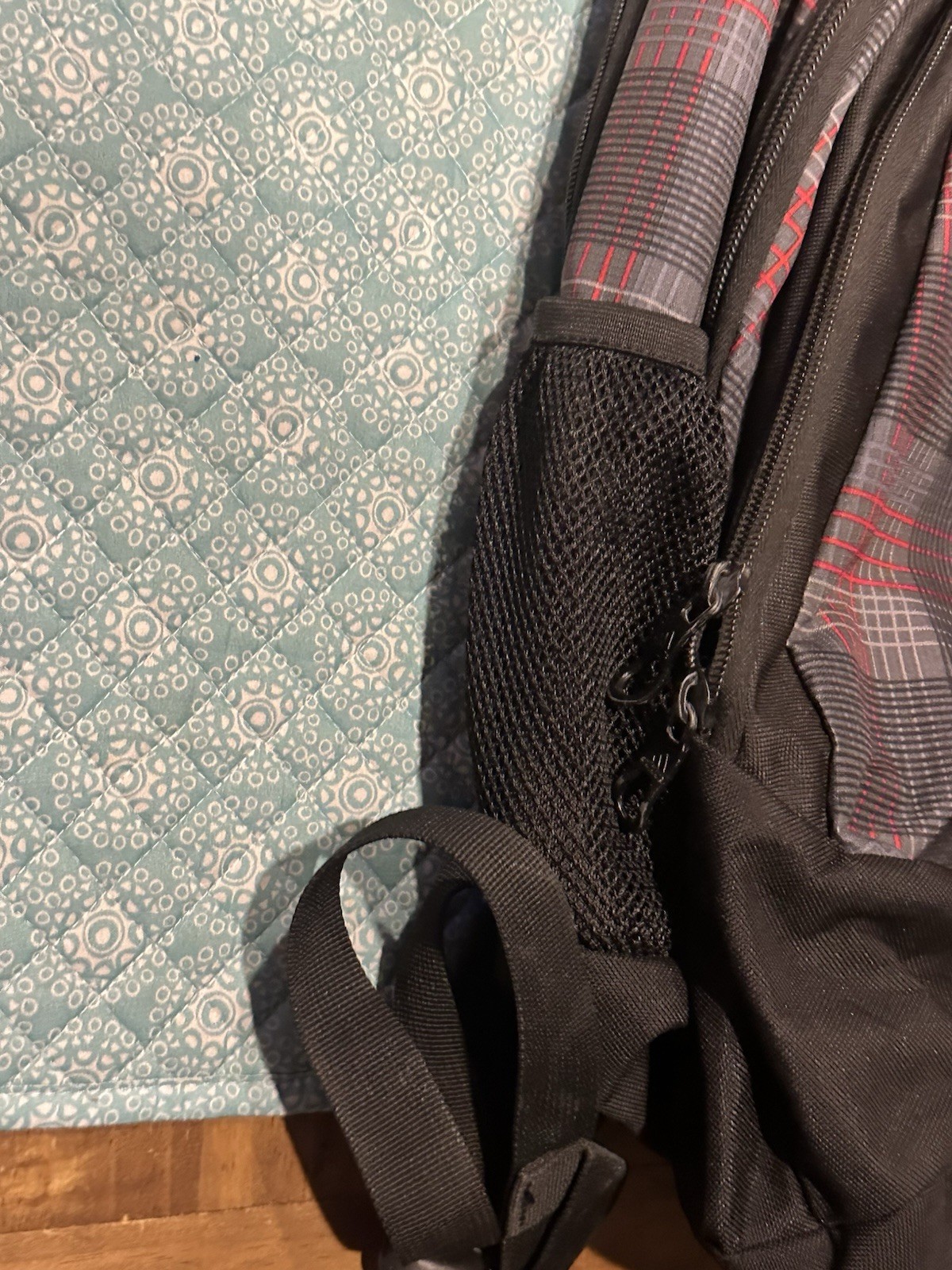 Adidas Large Laptop Backpack Unisex RARE Plaid Layout VERY CLEAN