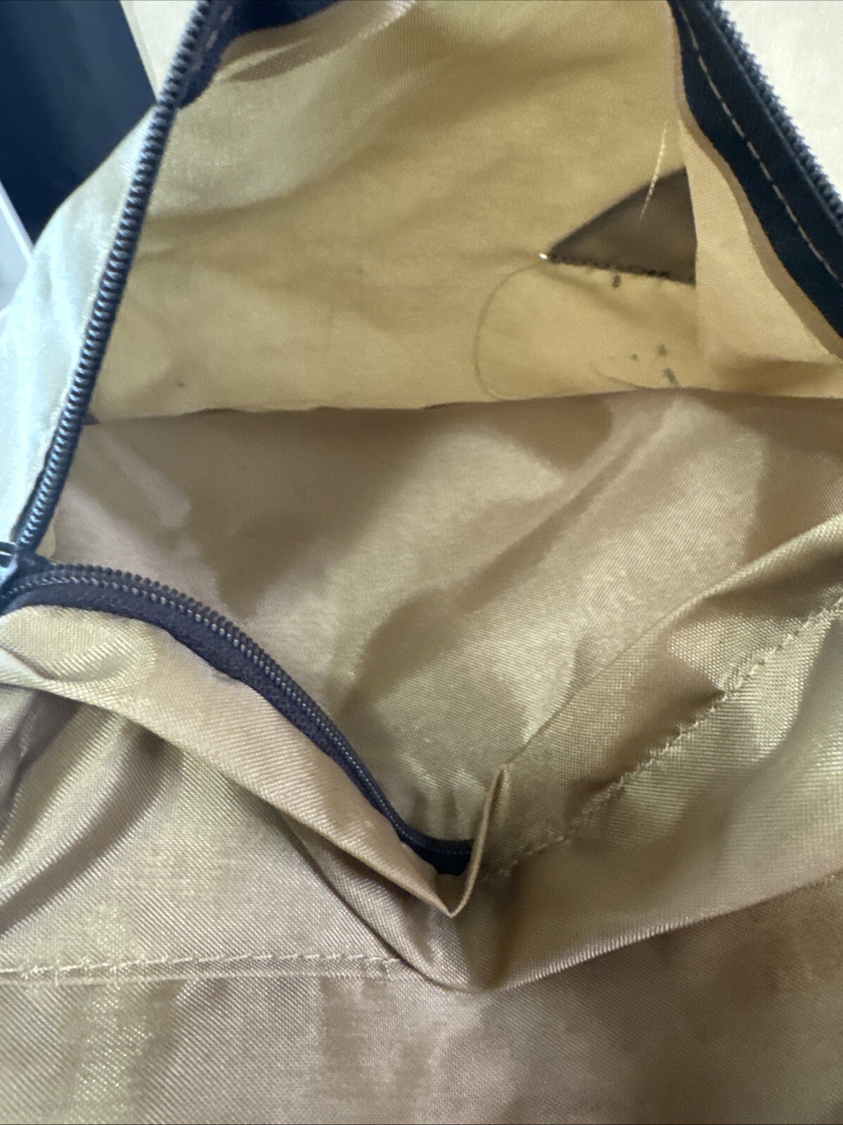 Vintage StanSport Backpack 80s Tan 2 Zippers Black Straps Retro Bravo Day Bag