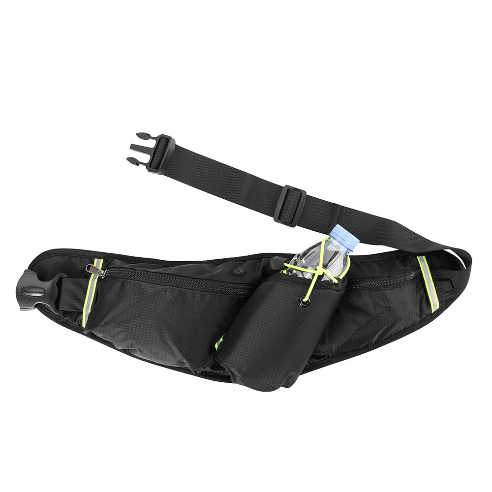 Running Belt Waist Pack Fanny Pouch Water Bottle Holder For iPhone 15 Pro Max US