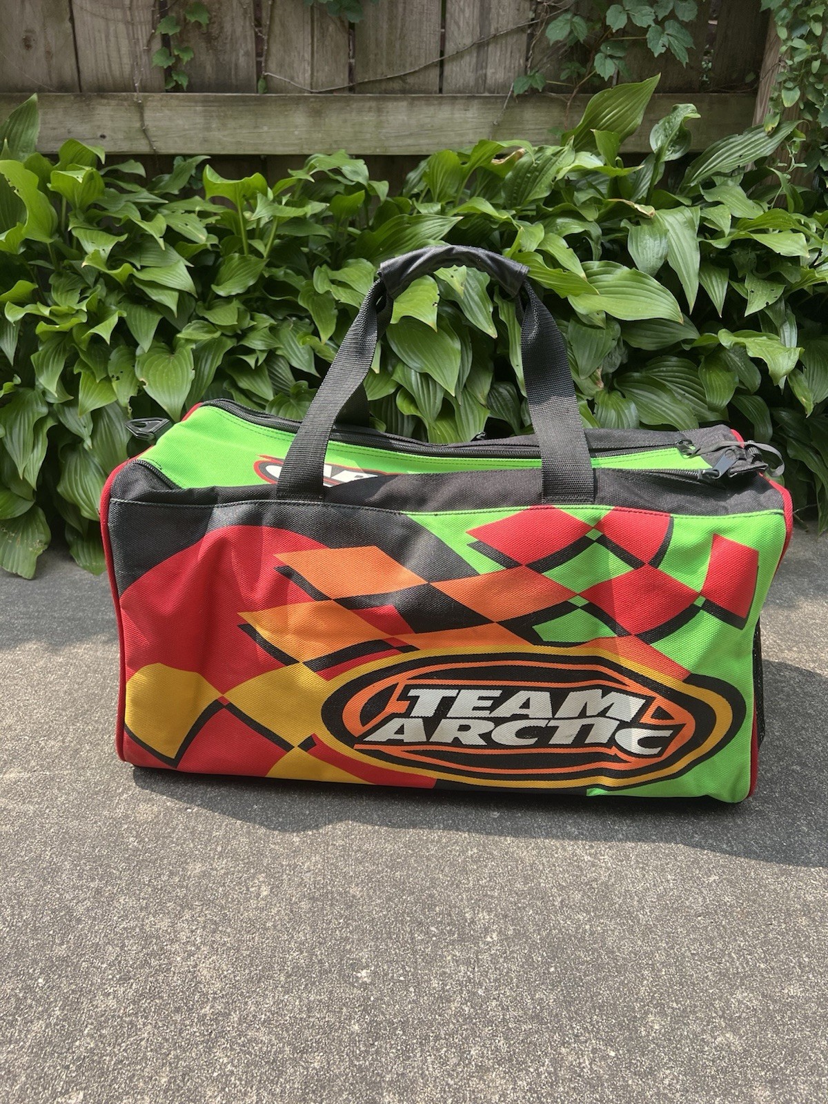 Vintage 90s Arctic Cat Racing Team Arctic Sturdy Duffle Bag 20x10x10