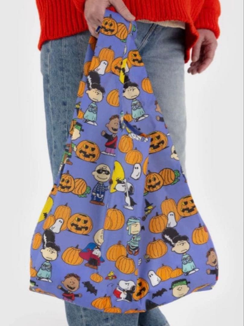 BAGGU PEANUTS Snoopy Halloween Pumpkin Eco Bag Recycled Polyester Unused