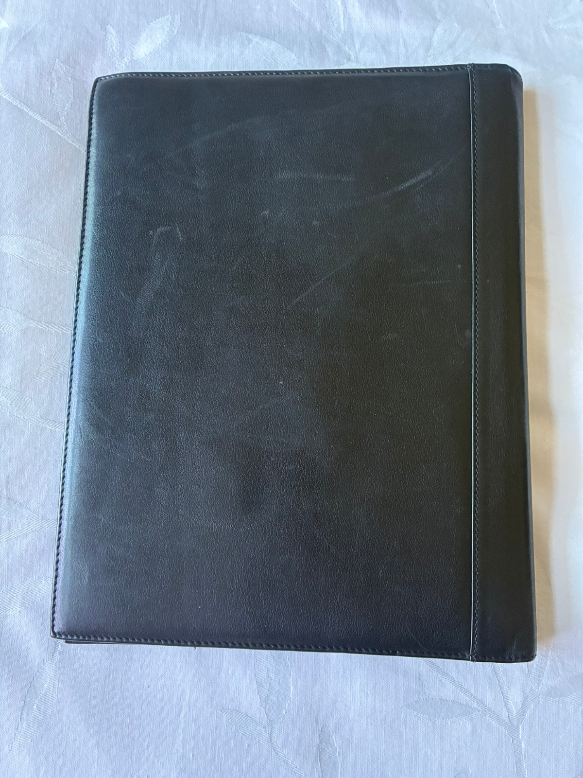 TUMI All Leather Portfolio Notepad Business Premium Black
