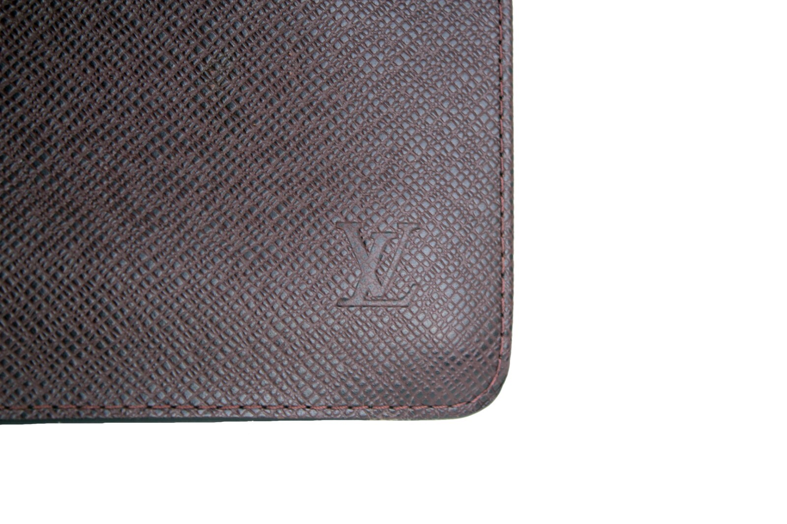 LOUIS VUITTON Taiga Brown Leather Pochette Clad Second Bag Clutch Bag Spain
