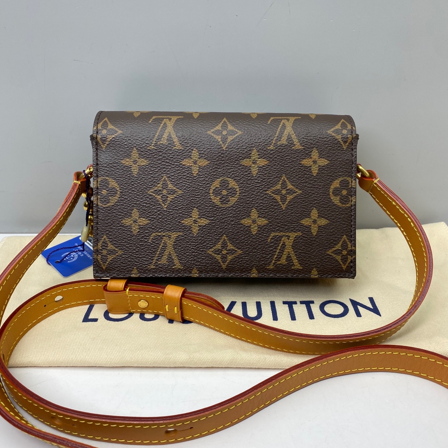 Louis Vuitton Pre-Owned Authentic STEAMER Mini Handbag Box Clutch M14738 18x11cm