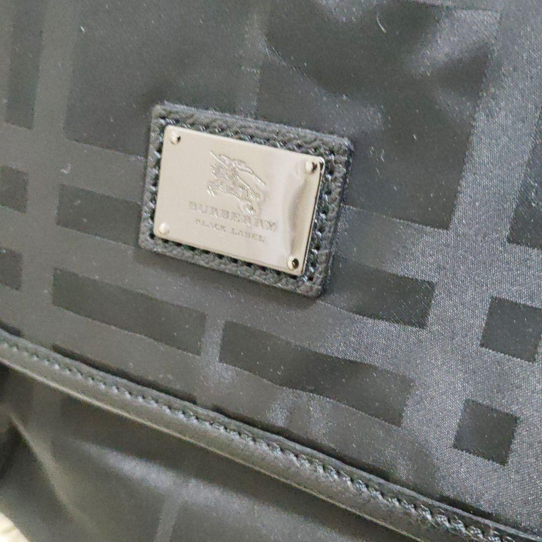 Burberry Black Label Shoulder Check Black From Japan