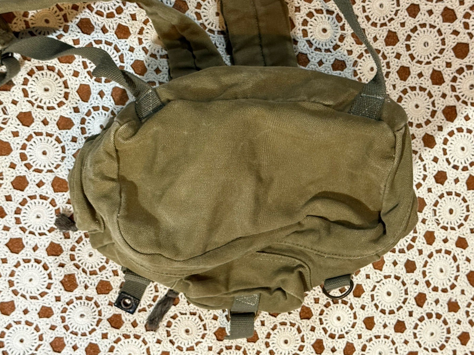 MASH 4077th Movie Themed Backpack Rucksack Military Style Green Grunge Travel