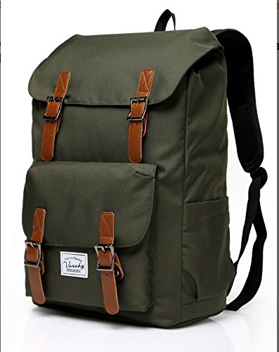 VASCHY Outdoor Hiking Waterproof Rucksack College Bookbag 15.6in Laptop Backpack