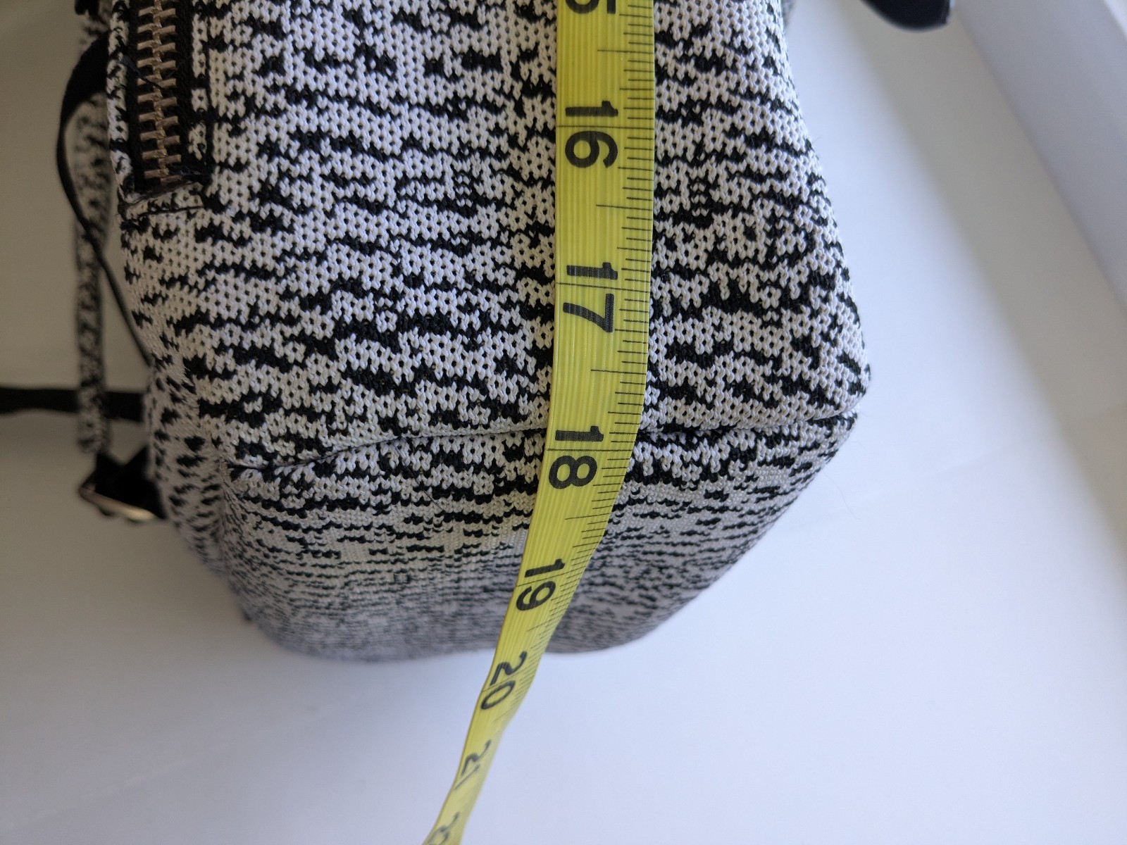 Mozay Backpack Opal Backpack Dreamweave Oreo Knit Laptop Pocket Black White