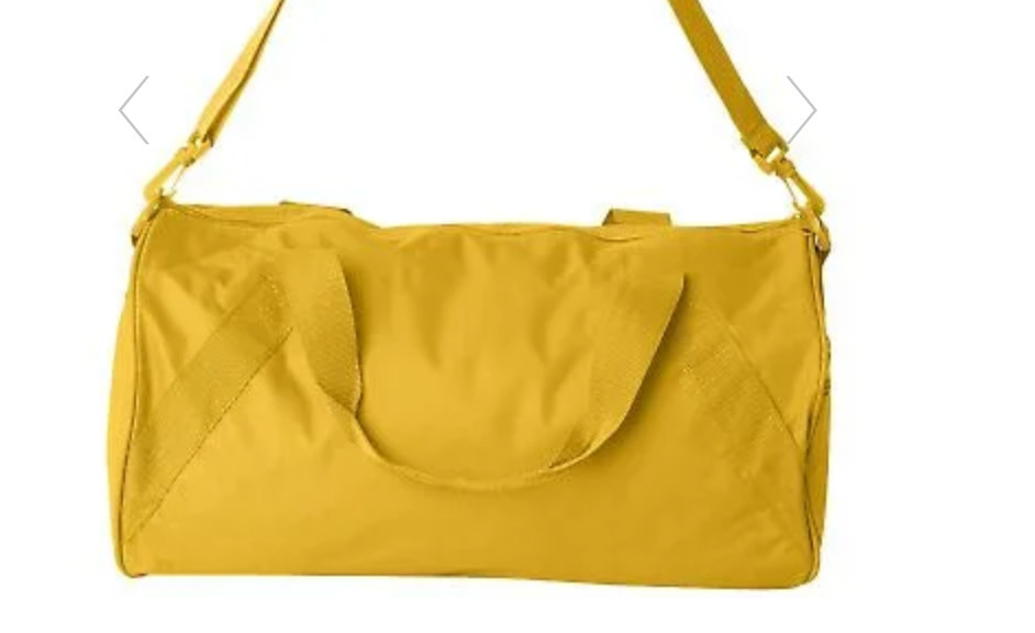 Liberty Bags 8805 Polyester Side Zipper Pocket Barrel Duffel Bag