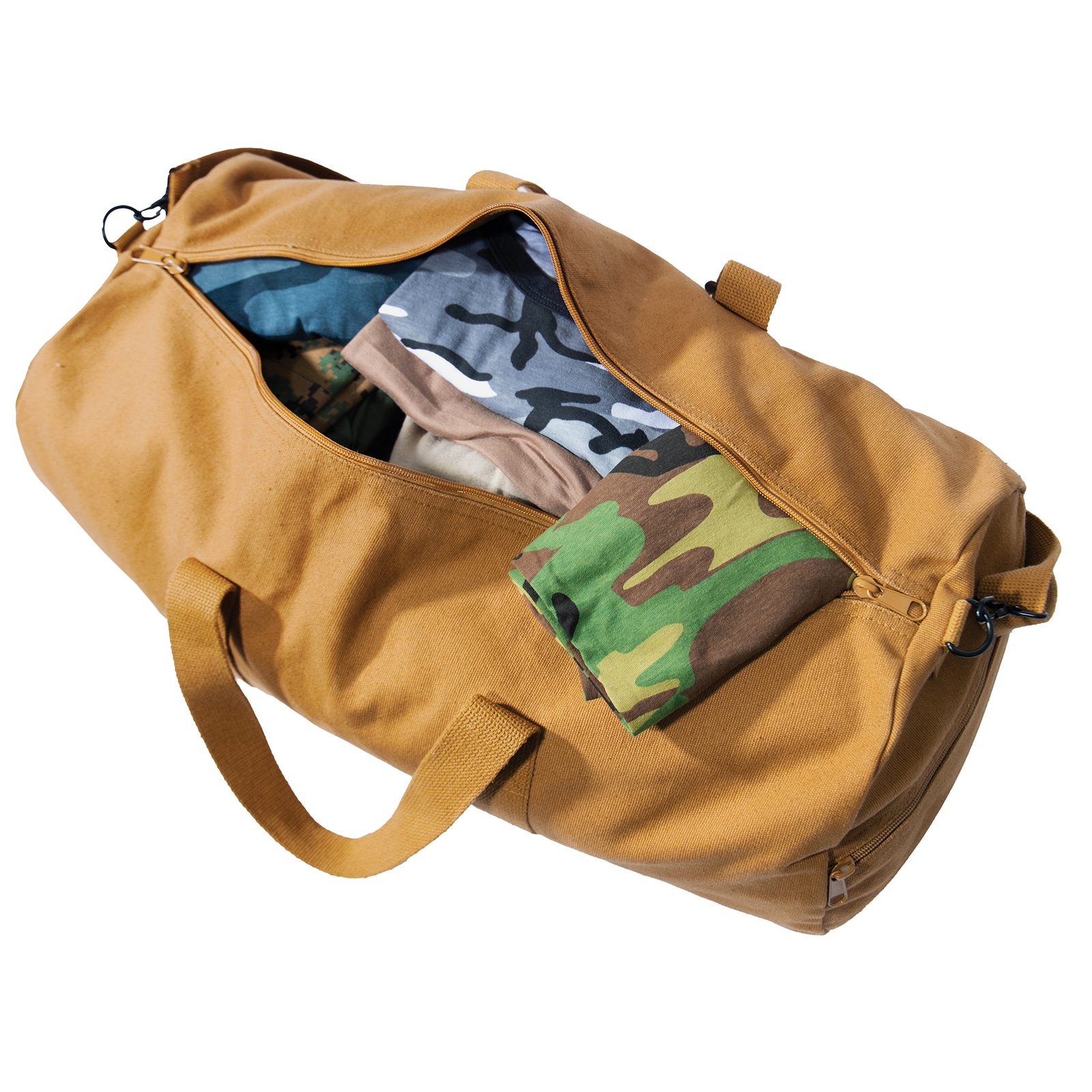 Coyote Brown 24 Inch Canvas Equipment Bag – Travel Utility Gear Gym Duffle Bag
