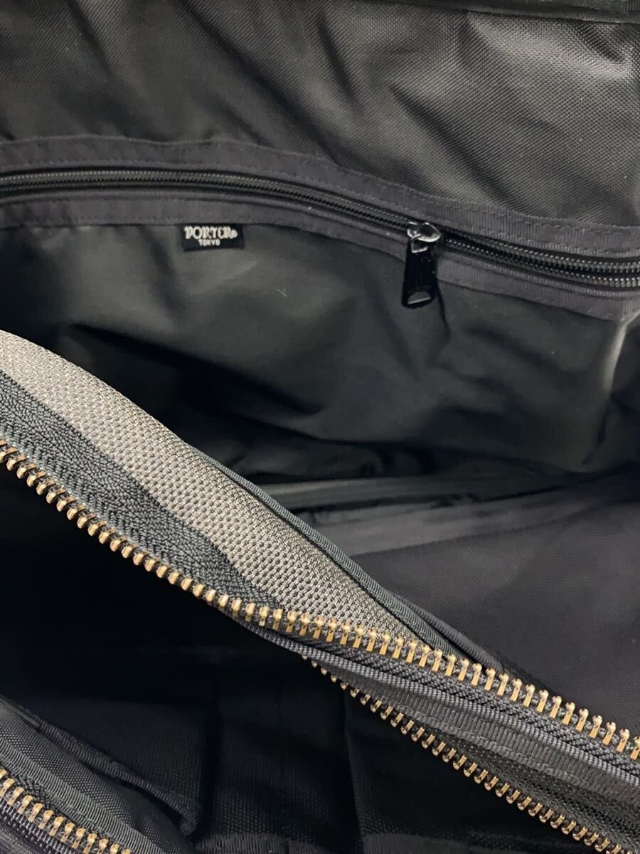 Authentic PORTER Black Leather Briefcase 31cm x 42cm x 8cm Valid Condition
