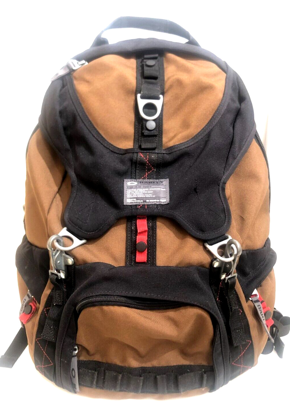 RARE OAKLEY O PACK 3.0 BACKPACK Burnt Sienna Tactical Gear Bag Mechanism Latches