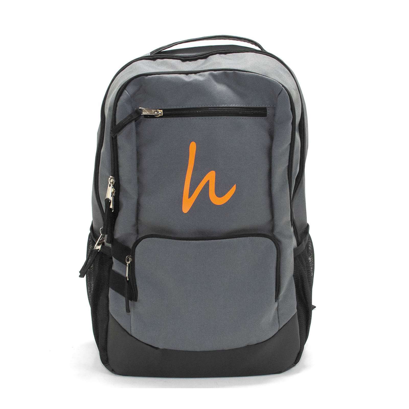 NEW Mens Backpack Grey Hakki 17 Inch Water-Resistant Lightweight School Bag