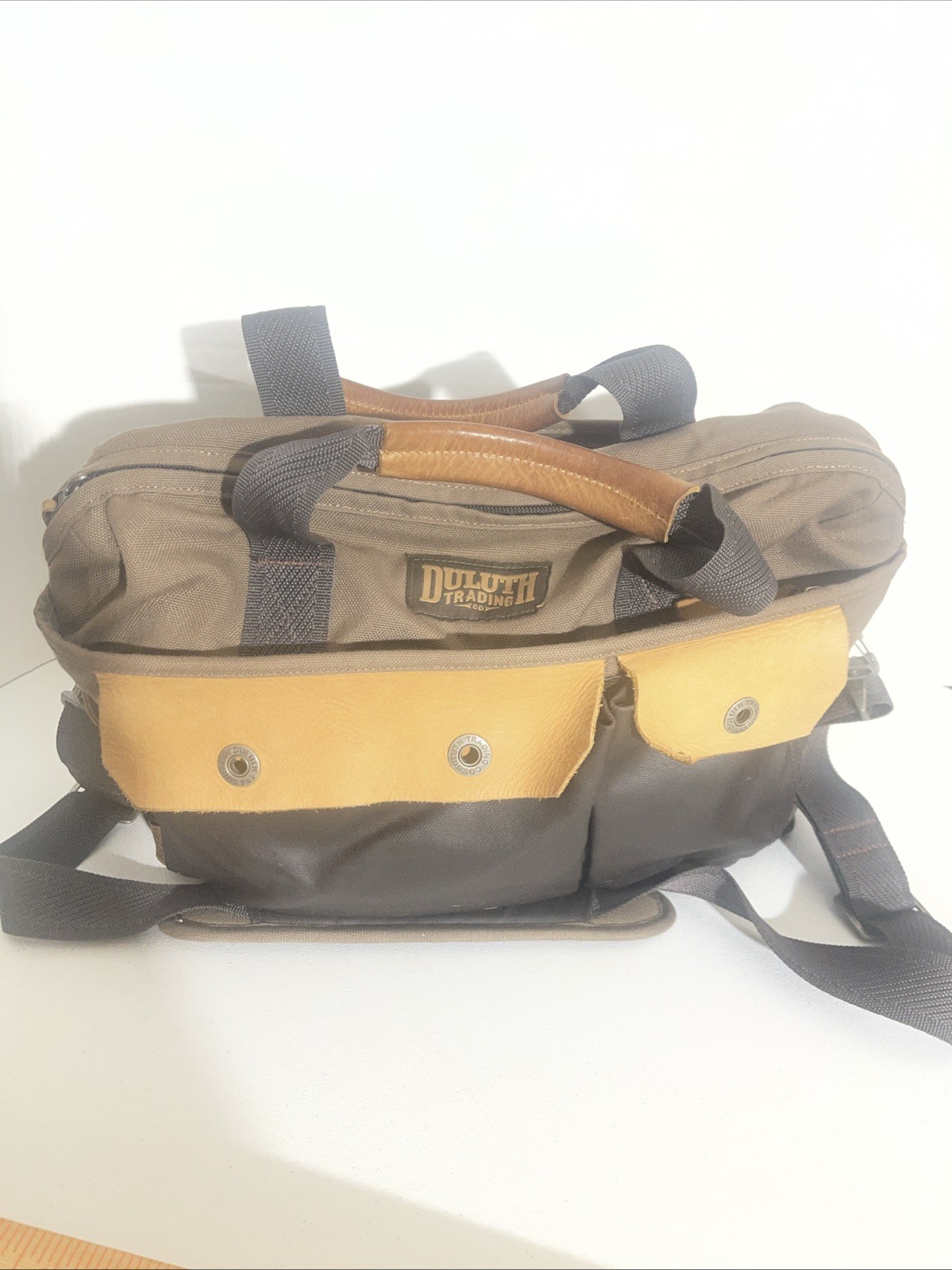 Duluth Trading Company Fire Hose Canvas Bona Fide Briefcase Messenger Bag