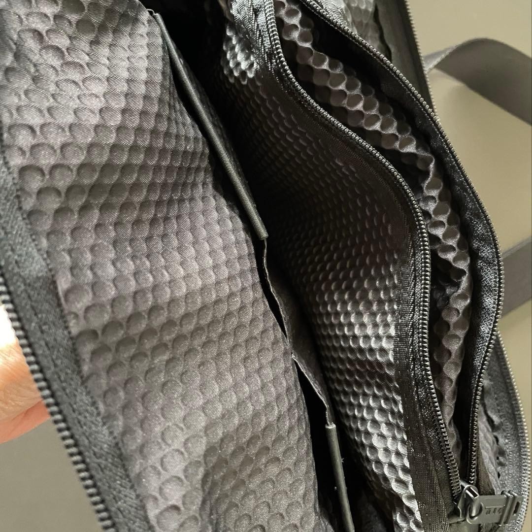 Tumi Alpha Bravo Crossbody Bag Black with Charm, 3 Inner & 4 Outer Pockets
