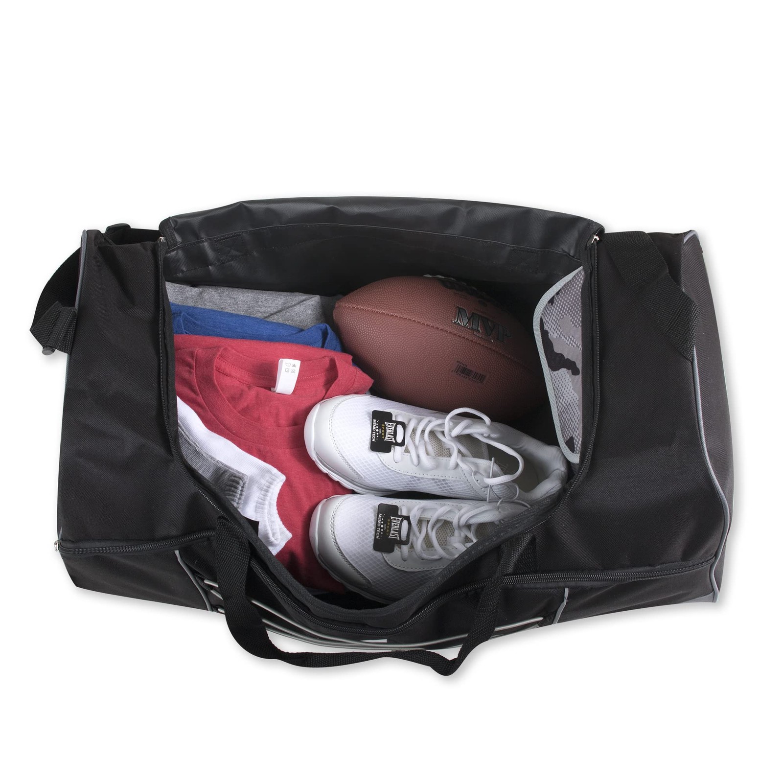 60 Liter, 26 Inch Duffle Bag – Heavy Duty Extra Large Sports Gym Equipment Tr…