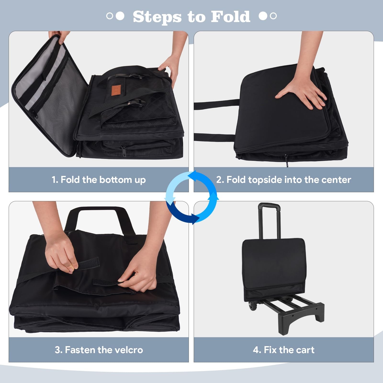 Rolling Teacher Bag with Detachable Trolley, Padded Laptop Compartment for up…