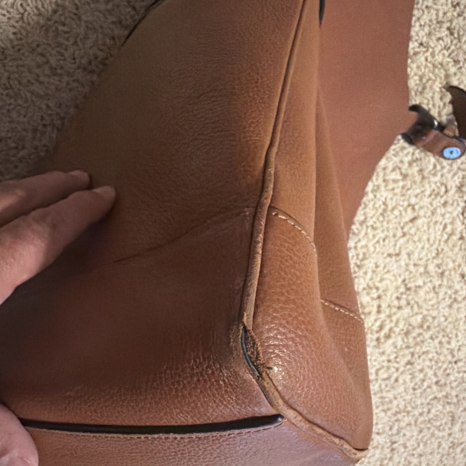 Coach Hudson Saddle Pebbled Leather Messenger Bag