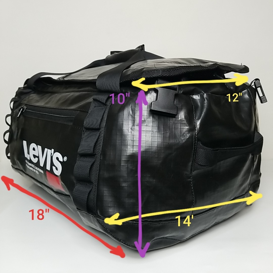Levi’s San Francisco 18″ Convertible 2 In 1 Backpack & Duffel Bag Black