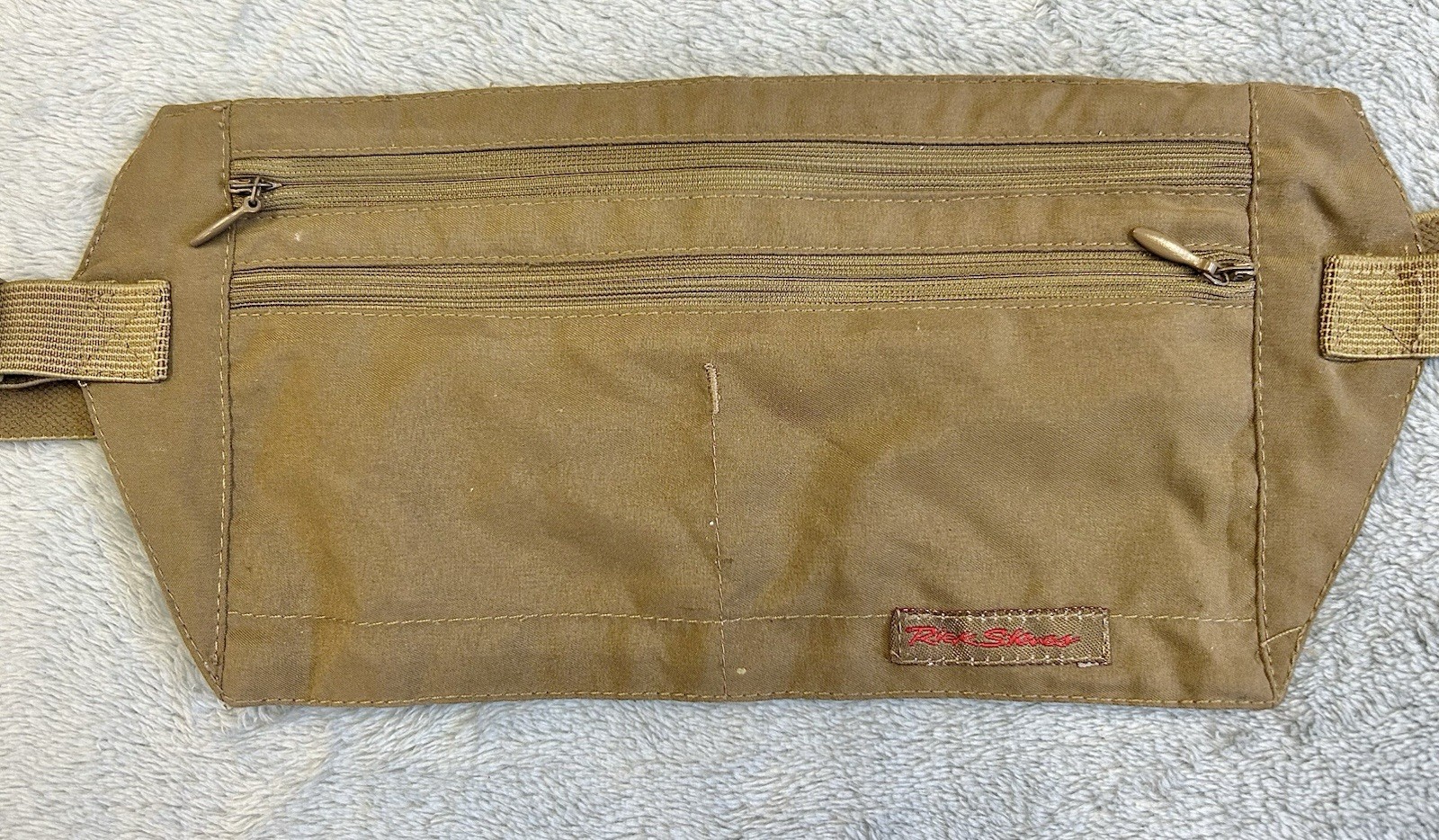 Rick Steves Minimalist Canvas Zipper Civita Moneybelt Hip Travel Waist 28-36