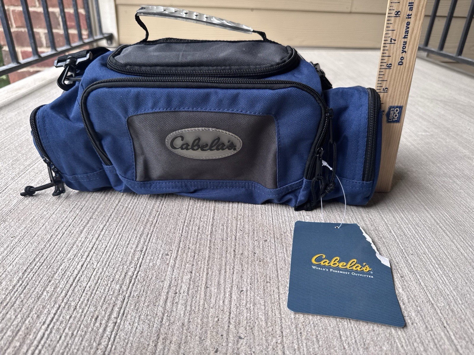 Cabelas Utility Bag Blue Fishing Pack Hiking Hunting Outdoors Travel