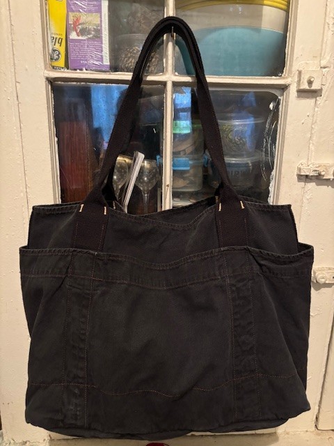 Denim & Supply Ralph Lauren Embroidered American Flag Patch Tote Shopper Bag
