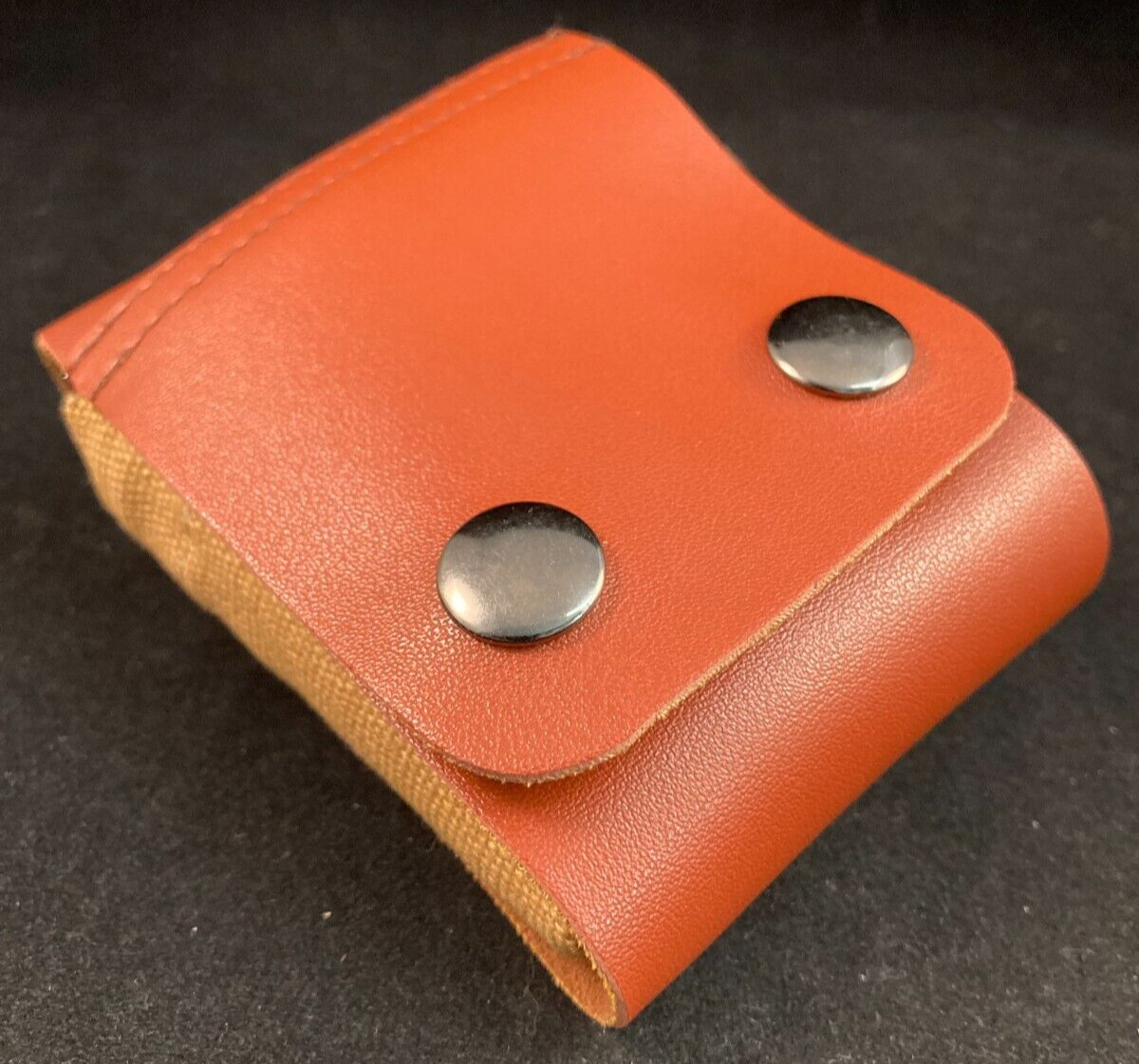 Leather Canvas Foraging Pouch – Collapsible Outdoor Bag – 10.5cmx8cm/21cmx22cm