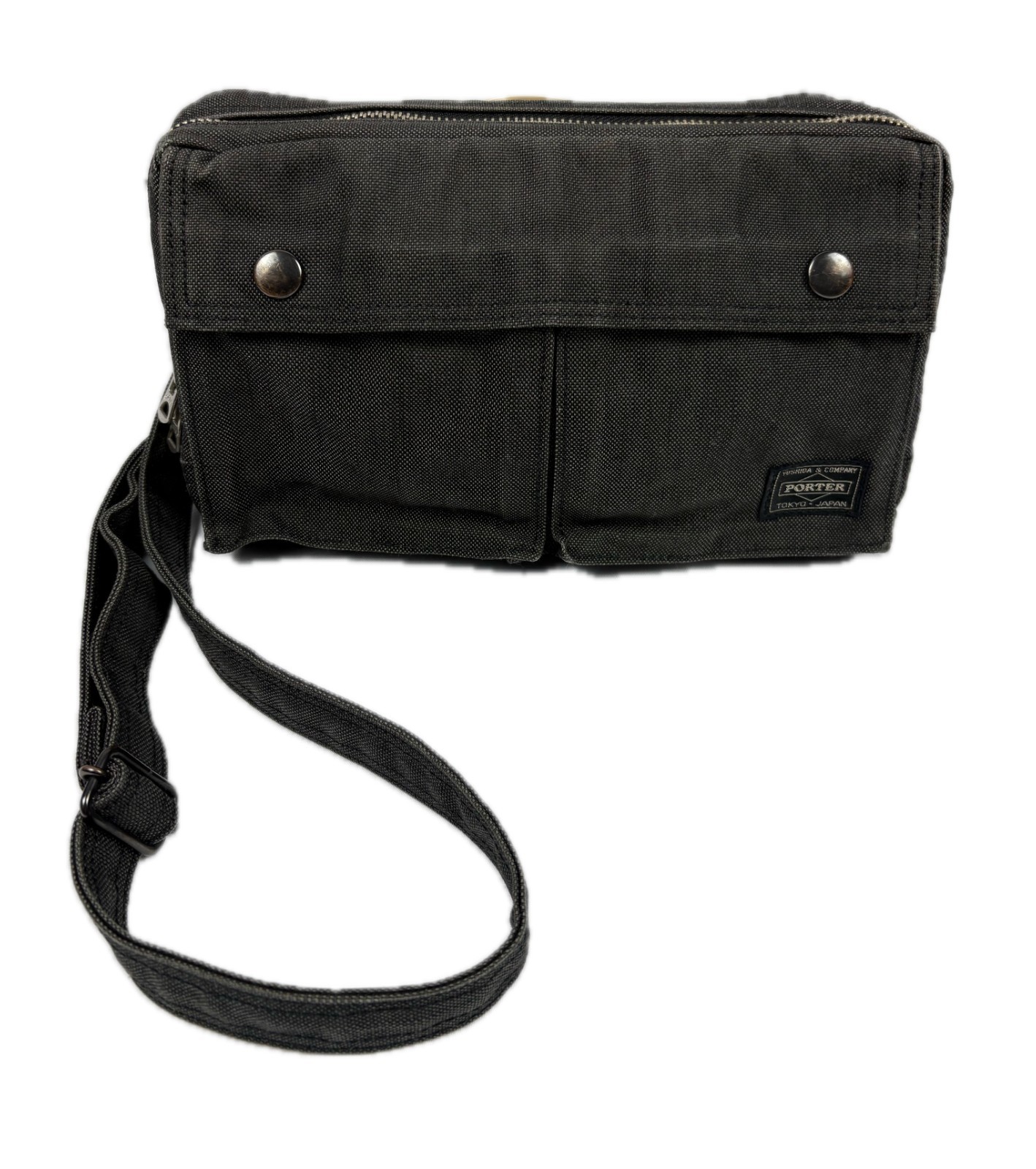 PORTER SMOKY Shoulder Crossbody Bag Charcoal Japan 592-06582
