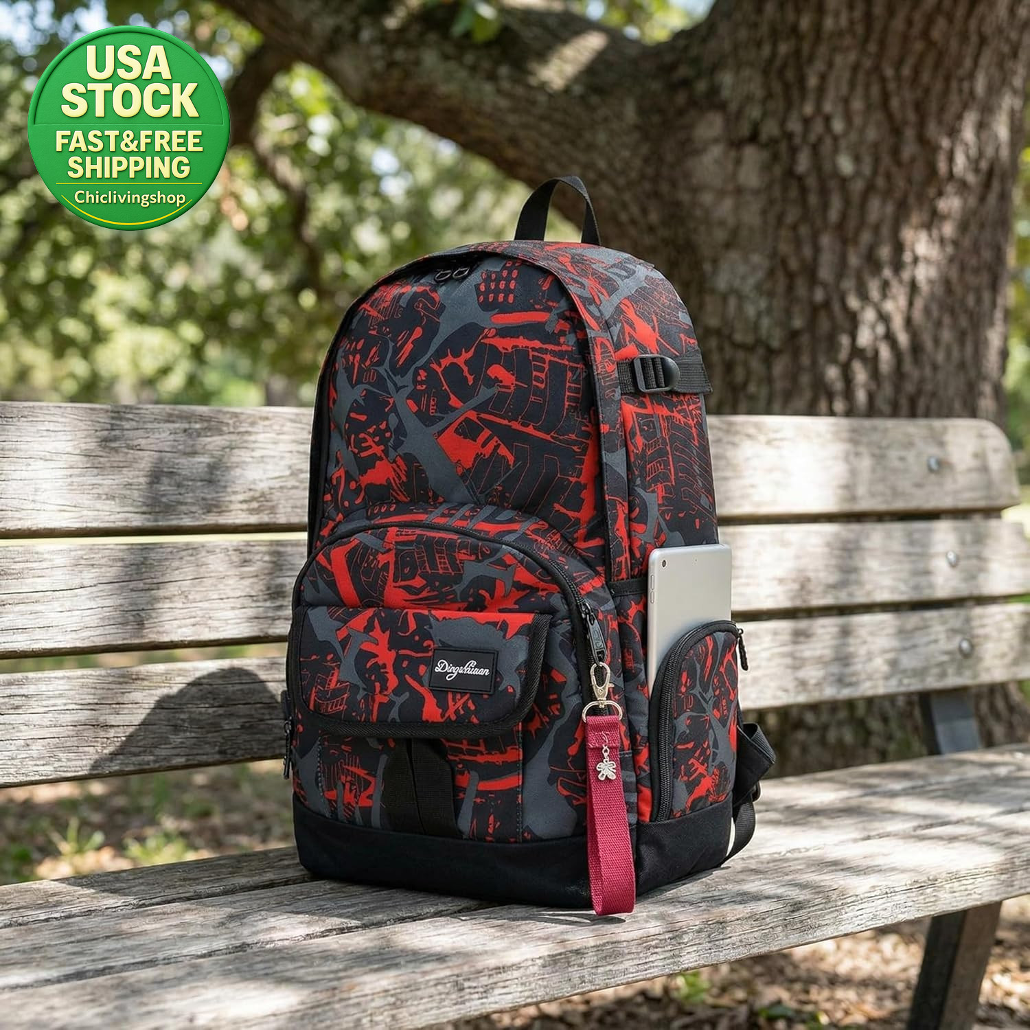 School Backpack Lightweight College Travel Bag Laptop Compartment
