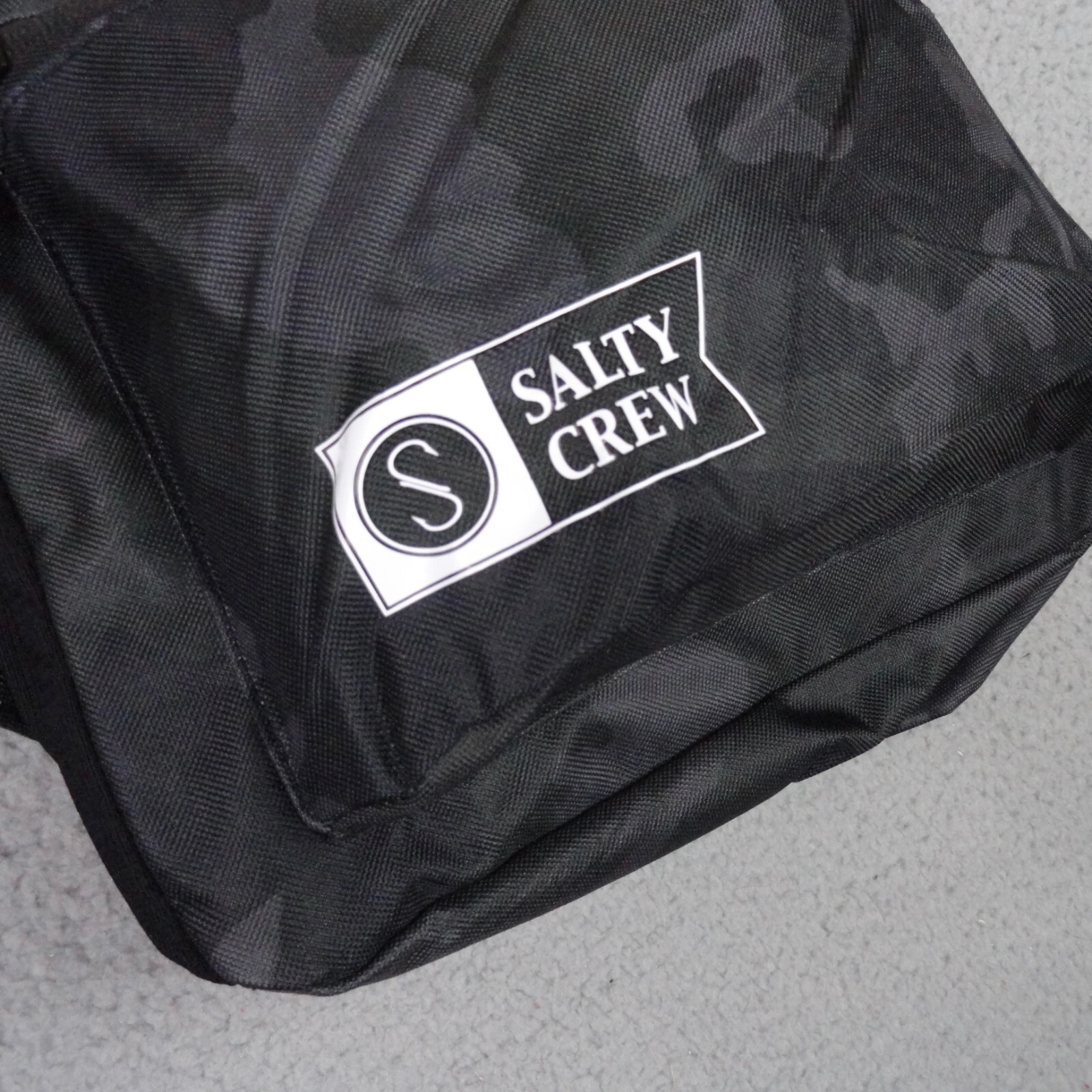 Salty Crew Brig Backpack Black Camo NWT School Book Fishing Beach Laptop Bag 20L