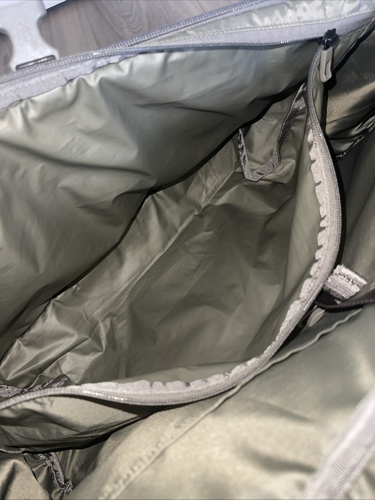 Lululemon Early Embark Duffle Bag in Grayish/Tan